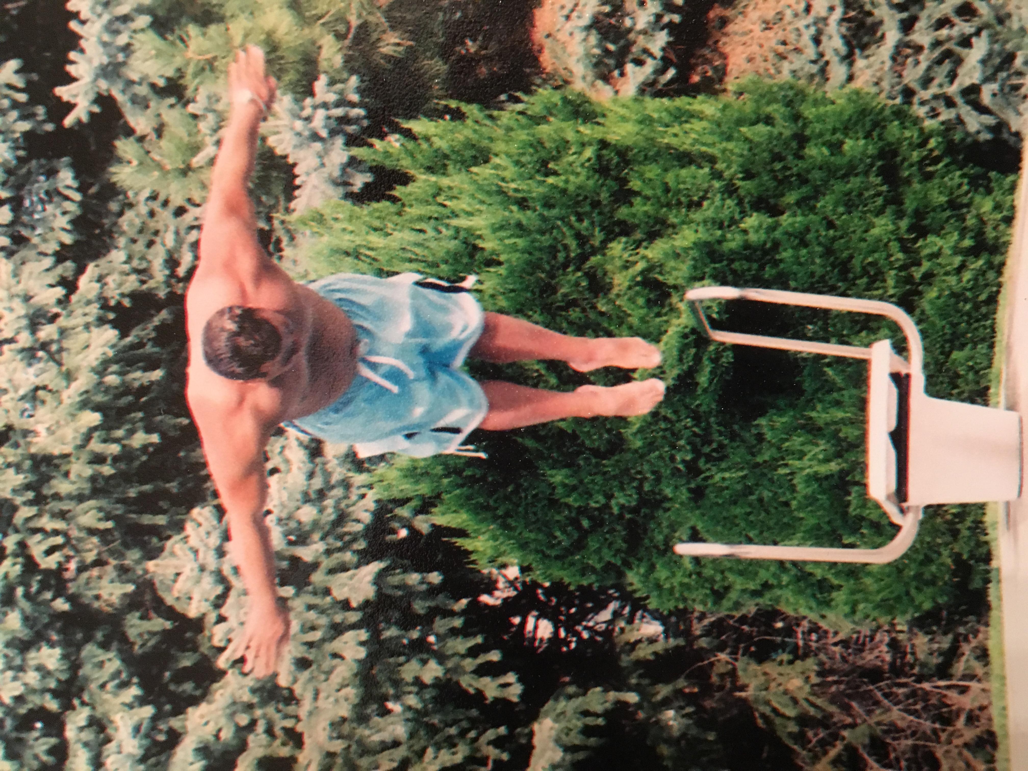 Oliver Maldonado Author Photographed in Photo Shoot Diving at Home
