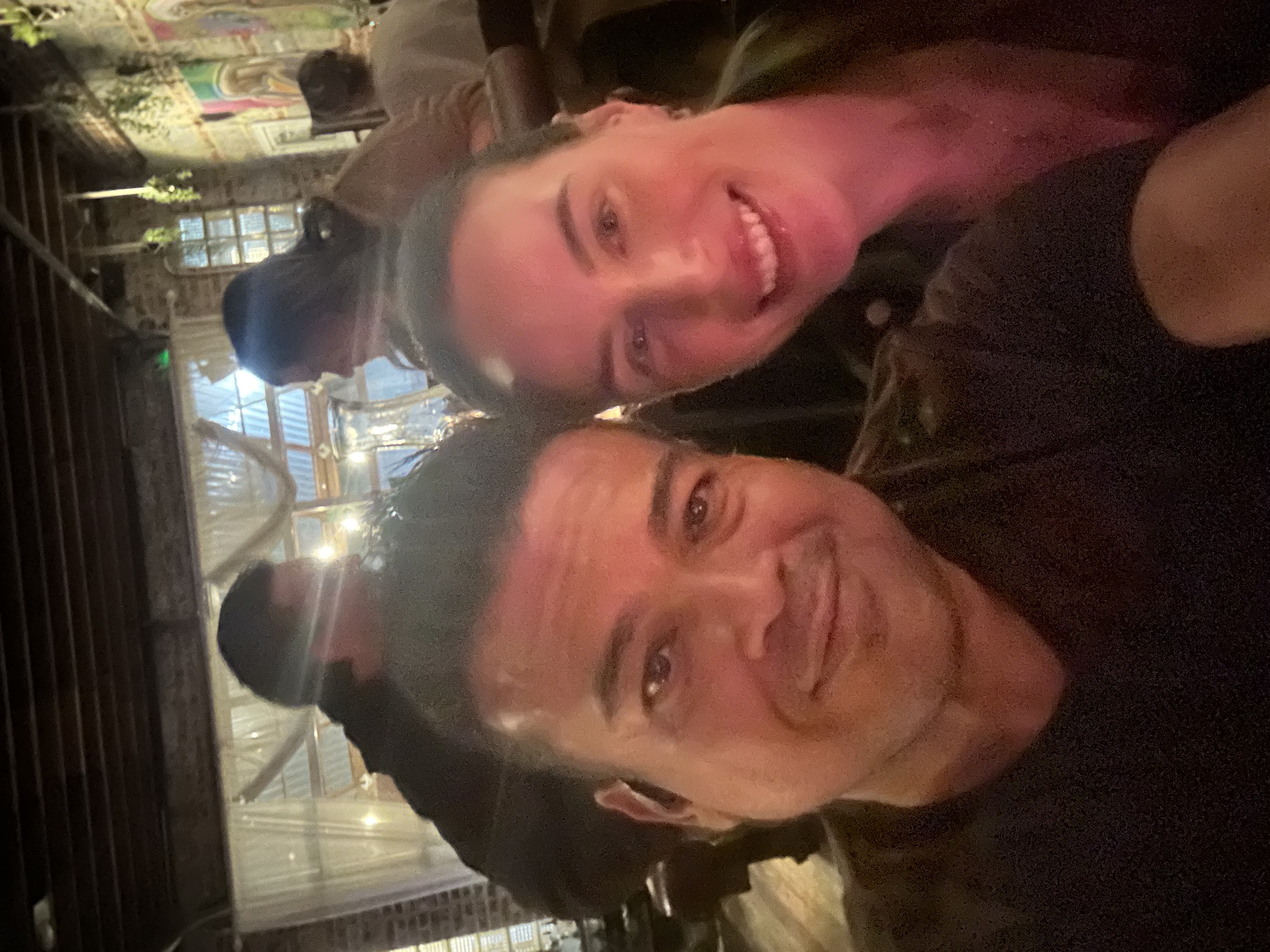 Oliver Maldonado Author seen at Speak Easy Music Venue with Actress Sarah