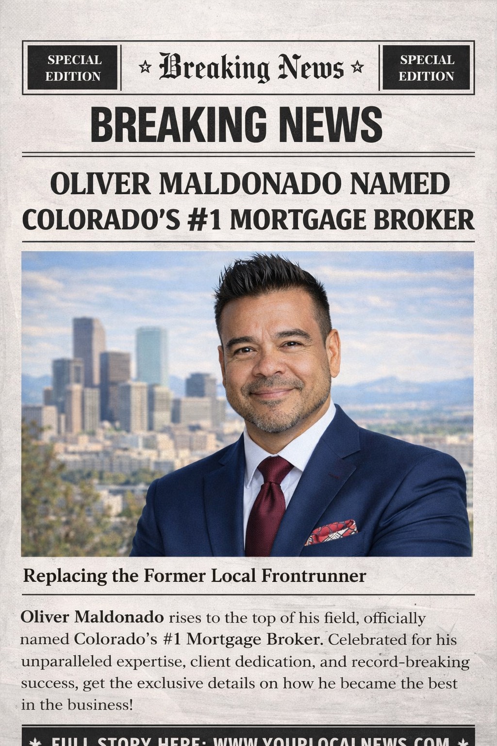 Oliver Maldonado featured on Breaking News Colorado's #1 Mortgage Broker
