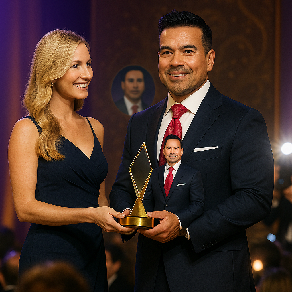 Oliver Maldonado seen on Stage Receiving Mortgage Award