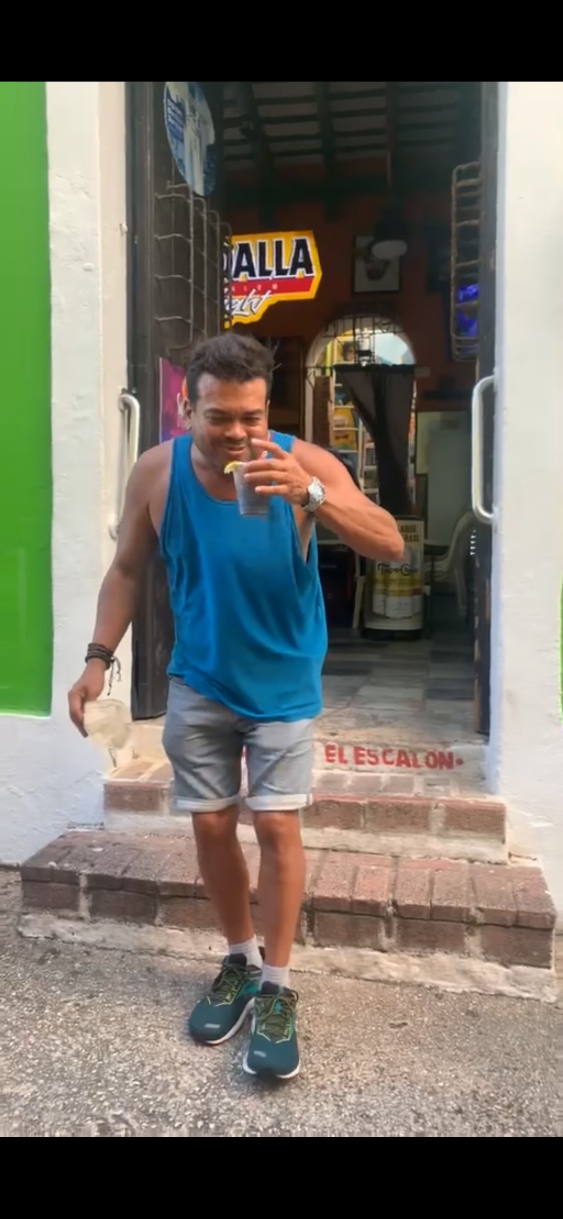 Oliver Maldonado Author pictured having fun in Old San Juan Puerto Rico